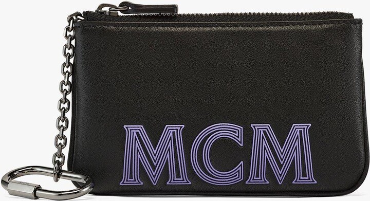 MCM Monogram Printed Zipped Mini Key Pouch - ShopStyle Wallets