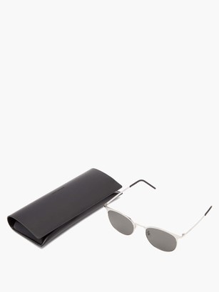 Saint Laurent Round Metal Sunglasses - Grey