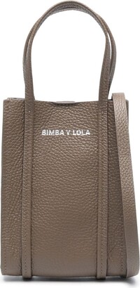 Bimba y Lola medium Chimo logo tote bag - ShopStyle