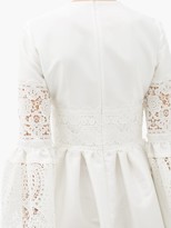 Thumbnail for your product : Erdem Irmina Embroidered Mikado-satin Gown - Ivory