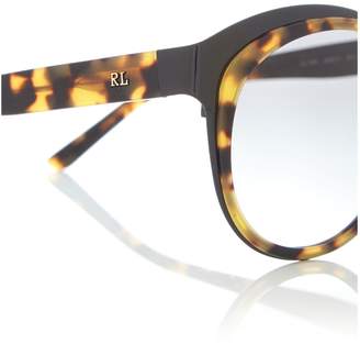 Polo Ralph Lauren Shiny black irregular 0RL7051 sunglasses