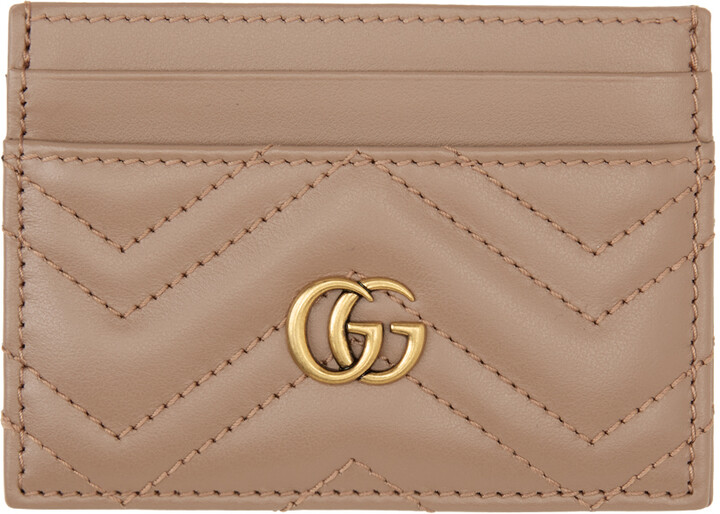 pink gucci card holder