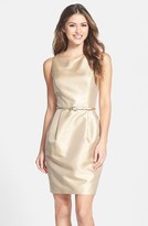Thumbnail for your product : Eliza J Metallic Jacquard Sheath Dress