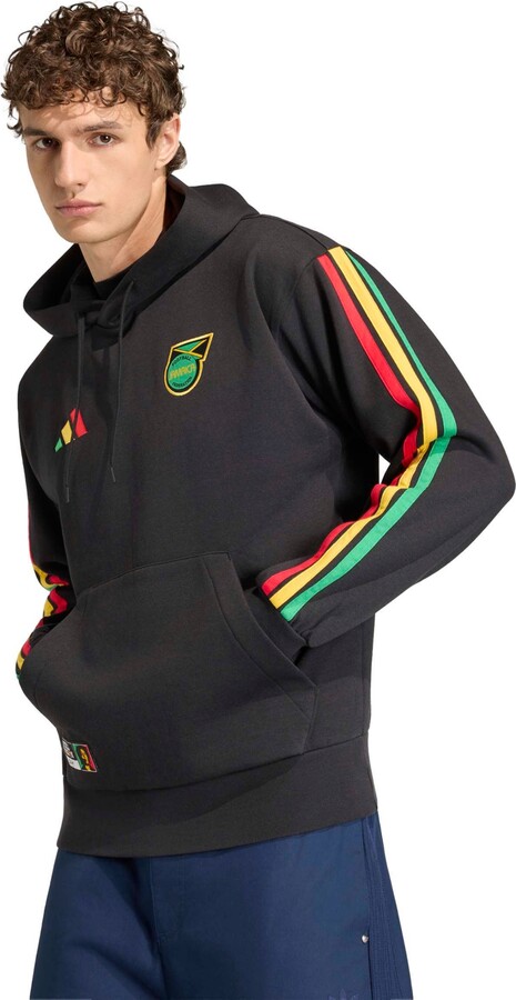 adidas Men's Jamaica Dna Long-Sleeve Fleece Hoodie