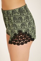 Thumbnail for your product : Forever 21 Elephant Print Shorts