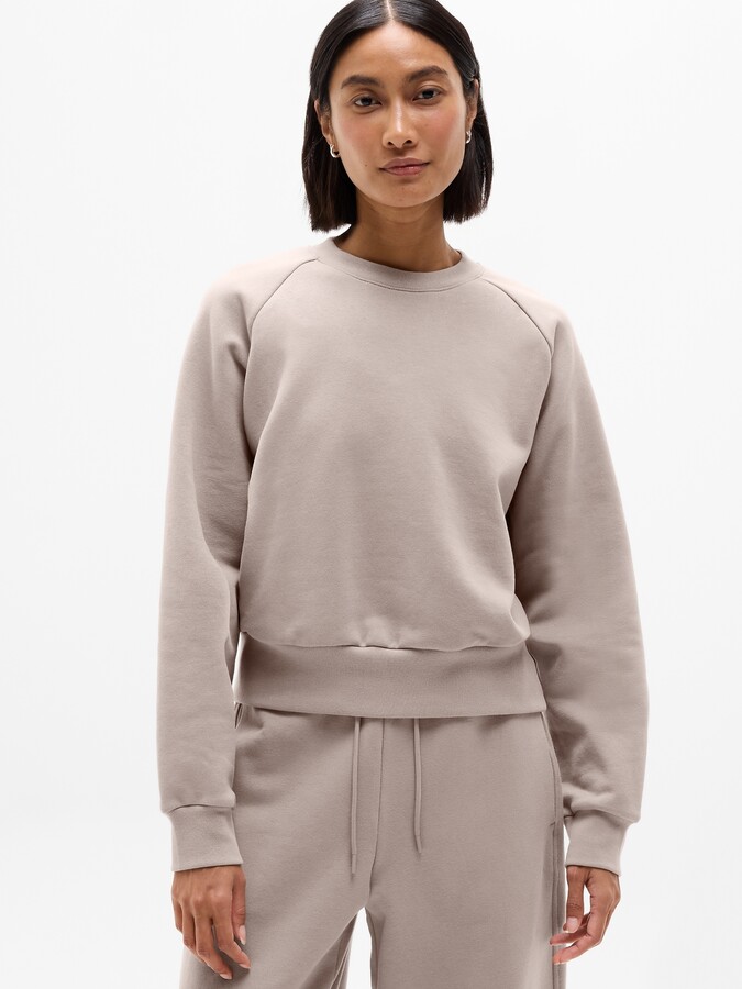 Athleta Forever Fleece Relaxed Crew Sweatshirt
