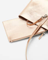 Thumbnail for your product : Express Reversible Metallic Tote With Wristlet