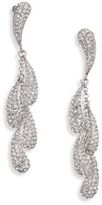 Thumbnail for your product : Adriana Orsini Sterling Silver Pavé Shaky Teardrop Earrings