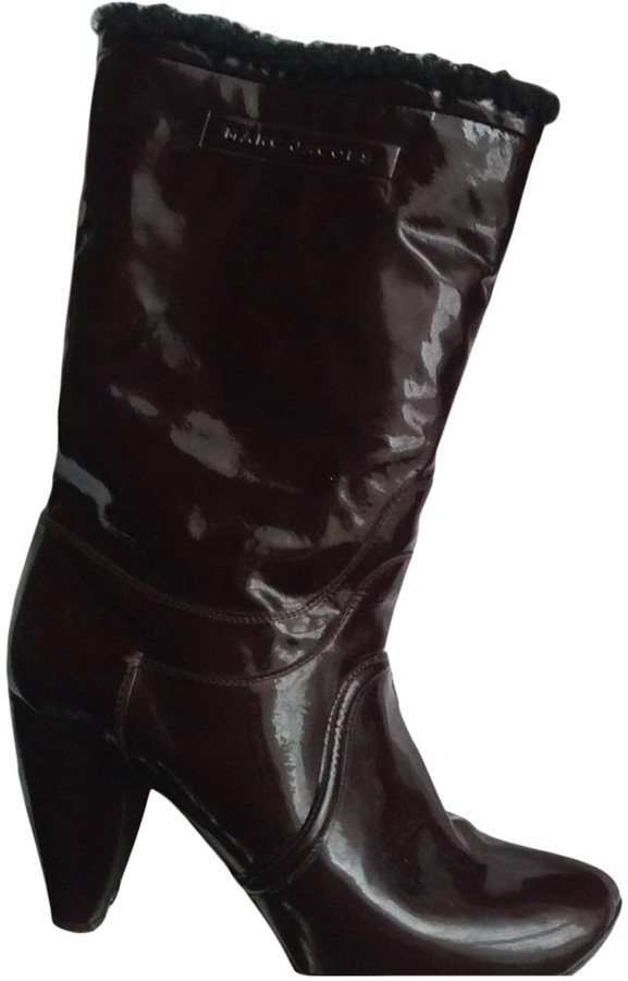 marc jacobs patent leather boots