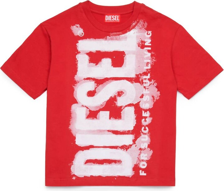 Men's Logo Graphic T-Shirt In Red