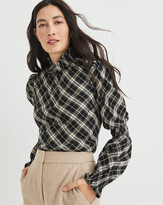 Thumbnail for your product : Veronica Beard Corbie Plaid Top