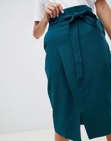 Thumbnail for your product : ASOS Design Tailored Pencil Skirt With Obi Tie