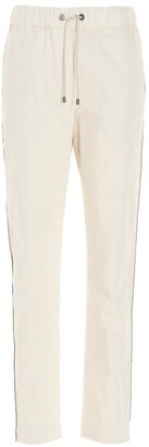 Brunello Cucinelli Embellished Pipping Track Pants