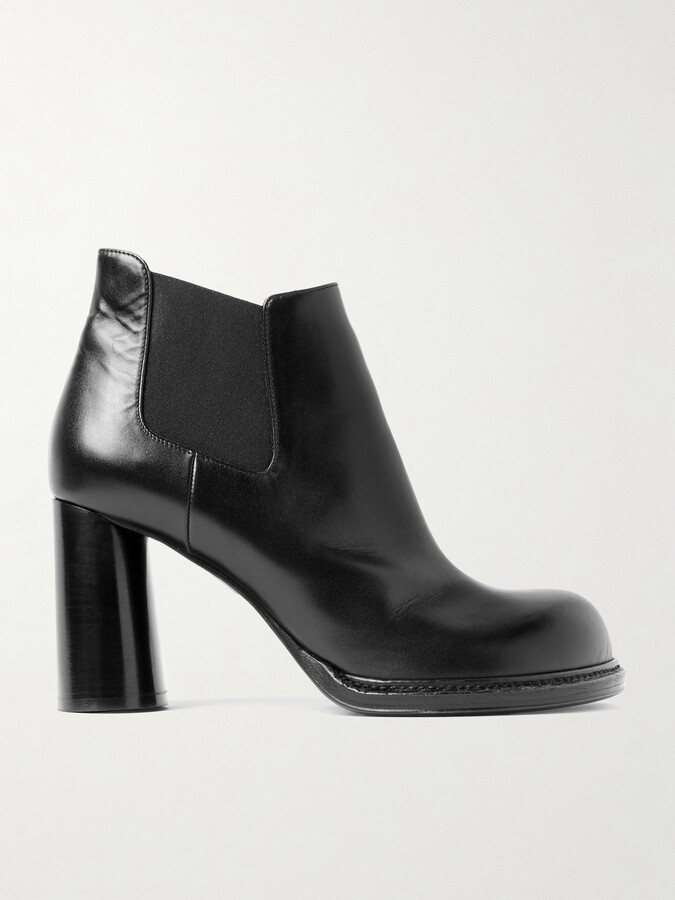 Bottega Veneta - Leather Chelsea Boots - Black