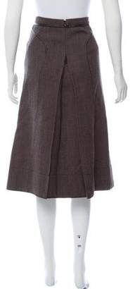 John Varvatos Wool Knee-Length Skirt