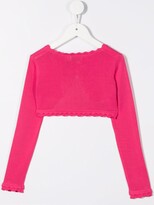 Thumbnail for your product : Abel & Lula Cropped Long-Sleeve Cardigan
