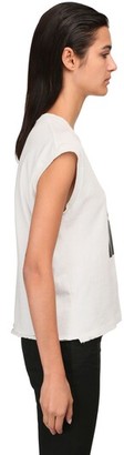 Saint Laurent Sleeveless Printed Cotton Jersey T-Shirt
