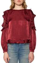 Thumbnail for your product : Willow & Clay Lace Detail Ruffle Blouse