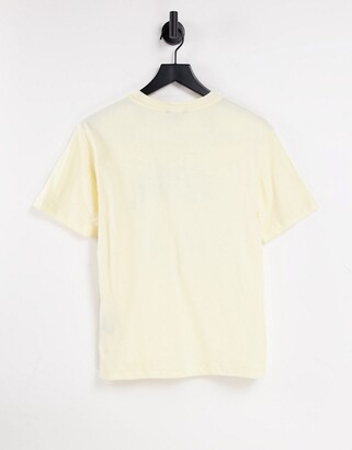 Monki Tovi Lemon Squeeze t-shirt in pale yellow