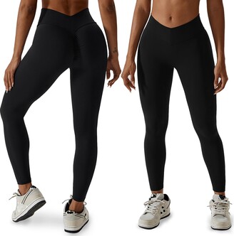 Maternity Leggings Over The Belly Buttery Soft Butt Lift Non-See-Thru  Pregnancy Workout Pants Active Wear for Women