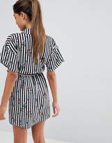 Thumbnail for your product : PrettyLittleThing Stripe Shirt Dress
