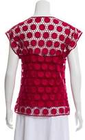 Thumbnail for your product : Marc Jacobs Crocheted Silk-Lined Blouse