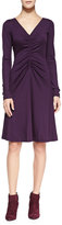 Thumbnail for your product : Diane von Furstenberg Long-Sleeve Ruched A-line Dress