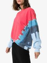 Thumbnail for your product : Collina Strada pierced contrast print sweatshirt