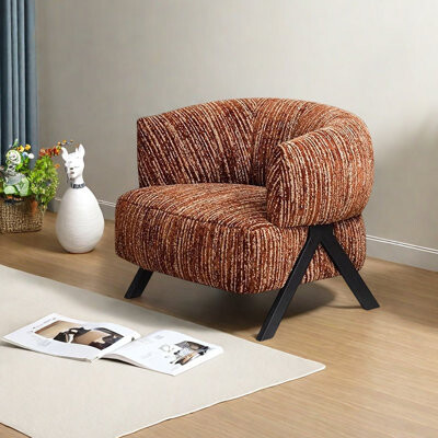 George Oliver Simple and fashionable Chenille Leisure chair