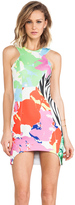 Thumbnail for your product : Shakuhachi Zebra Crossing Bonded Body Con Dress