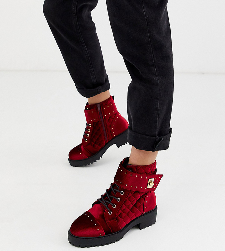 asos red boots