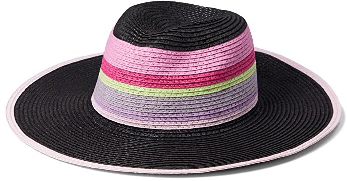 UBI/NYH Polyester Lurex Fedora Hat Purple Pink