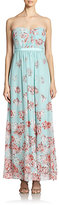 Thumbnail for your product : BCBGMAXAZRIA Amber Strapless Floral Gown