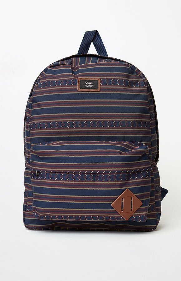 vans striped backpack