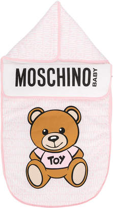 Moschino Kids bear print sleeping bag