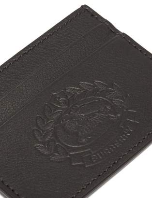 Burberry Logo-debossed Leather Cardholder - Mens - Black