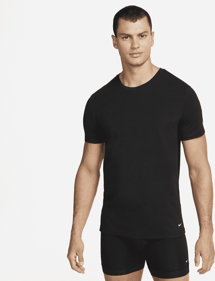 Nike Men's DriFIT Essential Cotton Stretch Slim Fit Crew Neck