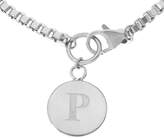 Thumbnail for your product : White Bronze Polished Initial Disc Bracelet by Bronzo Italia