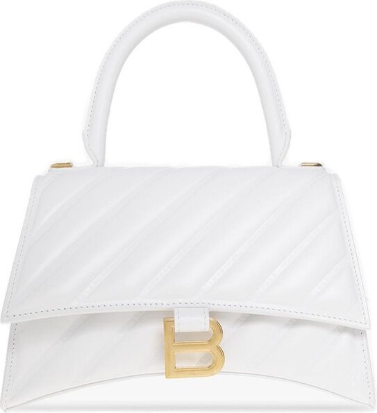 Balenciaga Hourglass White Balenciaga Tote Bag BALENCIAGA