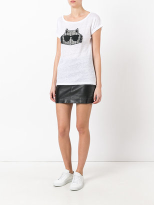 Karl Lagerfeld Paris D2 T-shirt - women - Linen/Flax - M