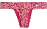 Thumbnail for your product : Vix Paula Hermanny Bia Printed Low-Rise Bikini Briefs
