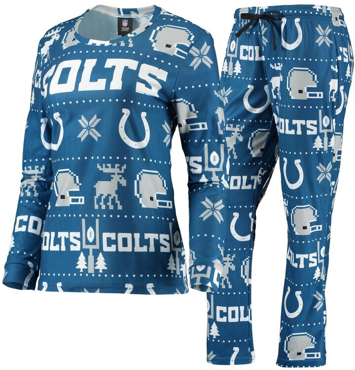 Foco Women's Royal Indianapolis Colts Ugly Pajamas Set - ShopStyle