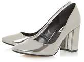 Thumbnail for your product : Dune Ladies ACAPELA Round Toe Block Heel Court Shoe in Pewter Size UK 5