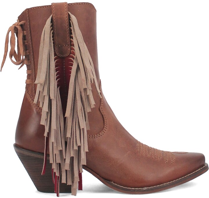 Leather Fringe Boots | Shop the world's largest collection of fashion |  ShopStyle