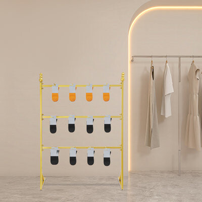 Rebrilliant Gold Underwear Display Stands Lingerie Stand Shelves Bra Rack
