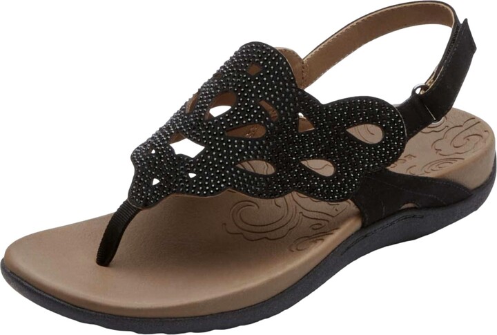 Rockport Ridge Sling Black Bling CJ1963 Women's