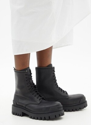Balenciaga Master Lug-sole Leather Ankle Boots