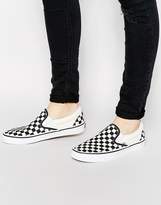 Thumbnail for your product : Vans Classic Slip-On Checkerboard Plimsolls