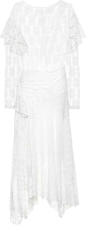 isabel marant white lace dress