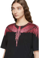 Thumbnail for your product : Marcelo Burlon County of Milan Black and Red Wings T-Shirt